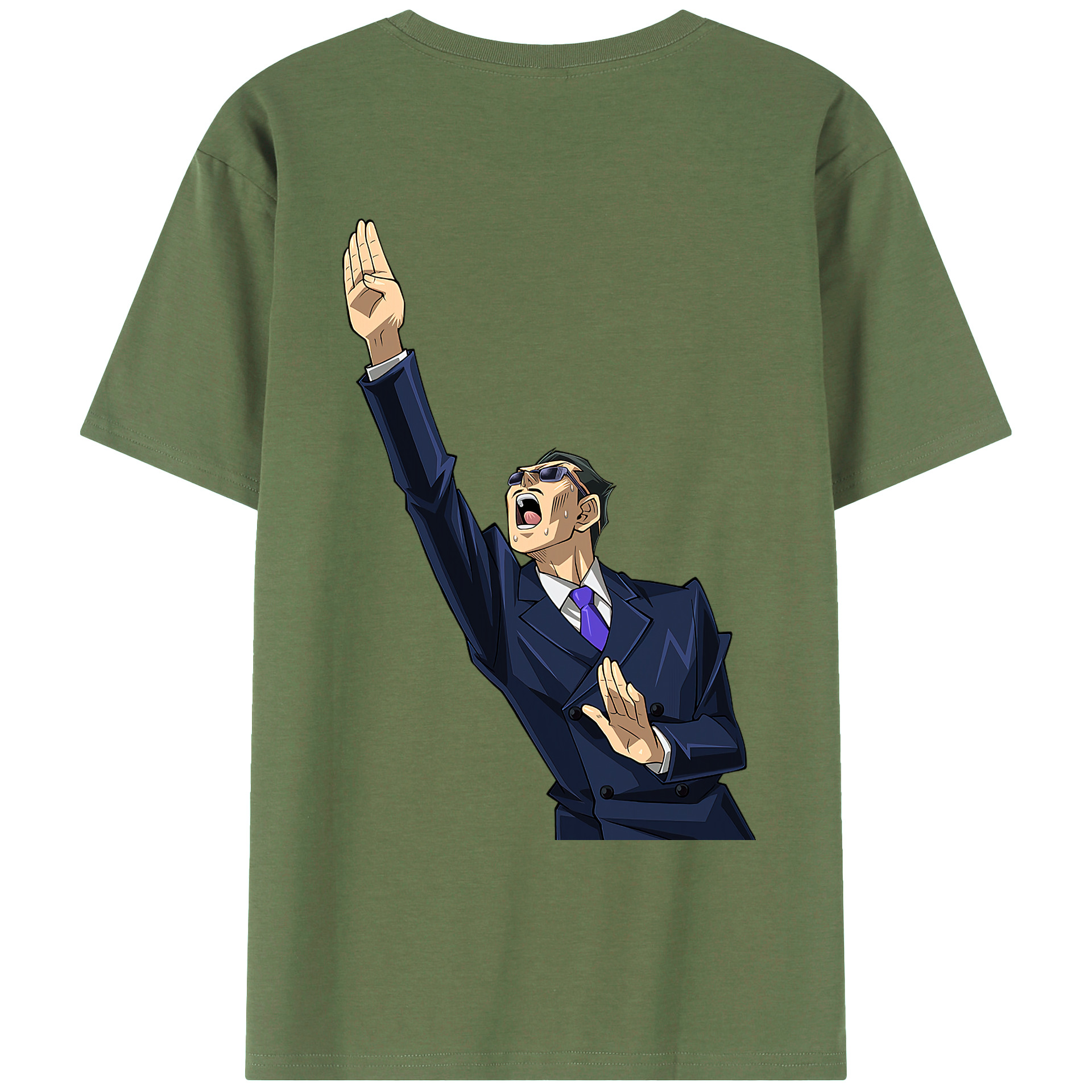 （画像用） 遊☆戯☆王 Yu-Gi-Oh! 綿100％ メンズ半袖Tシャツ（バックプリント） 通気性